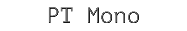 PT Mono 