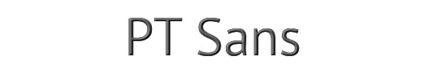 PT Sans 