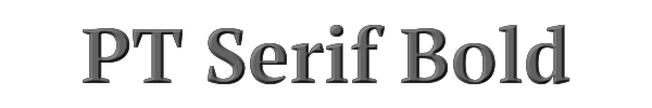 PT Serif Bold 