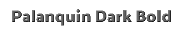Palanquin Dark Bold 