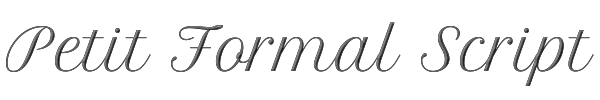 Petit Formal Script 