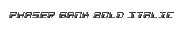 Phaser Bank Bold Italic 