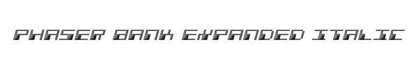 Phaser Bank Expanded Italic 
