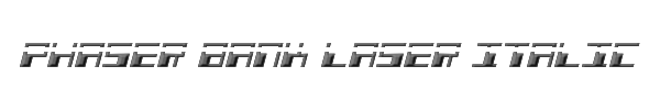 Phaser Bank Laser Italic 