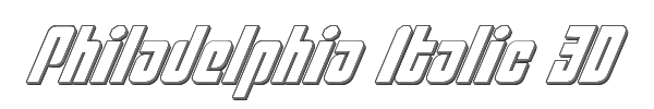 Philadelphia Italic 3D 