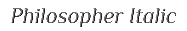 Philosopher Italic 