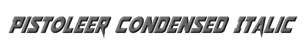 Pistoleer Condensed Italic 