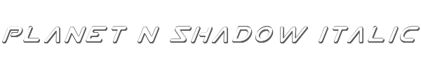 Planet N Shadow Italic 