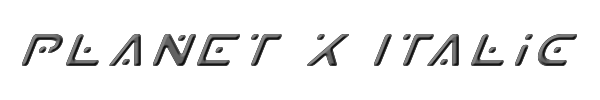 Planet X Italic 