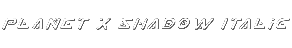 Planet X Shadow Italic 