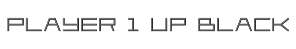 Player 1 Up Black 