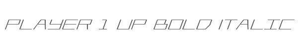 Player 1 Up Bold Italic 