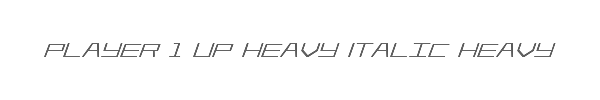 Player 1 Up Heavy Italic Heavy 