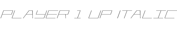 Player 1 Up Italic 