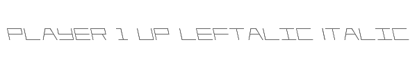 Player 1 Up Leftalic Italic 