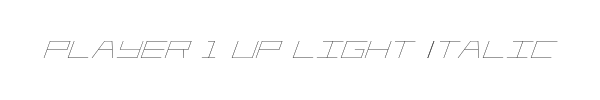 Player 1 Up Light Italic 