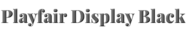 Playfair Display Black 