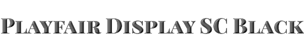 Playfair Display SC Black 