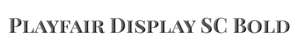 Playfair Display SC Bold 