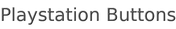 Playstation Buttons 