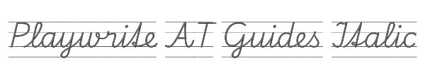 Playwrite AT Guides Italic 