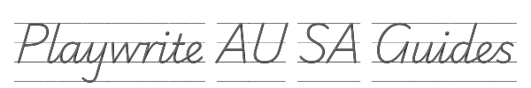 Playwrite AU SA Guides 