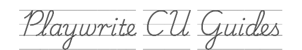 Playwrite CU Guides 