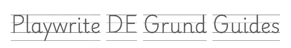 Playwrite DE Grund Guides 
