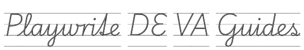 Playwrite DE VA Guides 