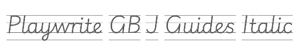 Playwrite GB J Guides Italic 
