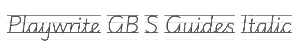 Playwrite GB S Guides Italic 