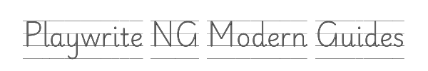 Playwrite NG Modern Guides 