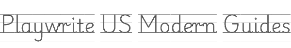 Playwrite US Modern Guides 