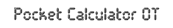 Pocket Calculator OT 