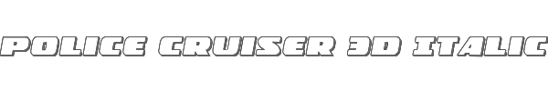 Police Cruiser 3D Italic 