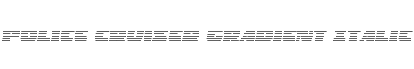 Police Cruiser Gradient Italic 