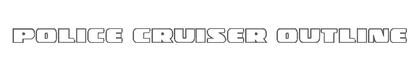 Police Cruiser Outline 