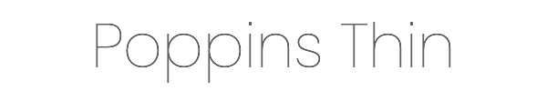 Poppins Thin 