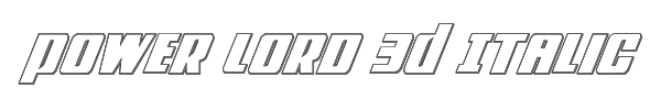 Power Lord 3D Italic 