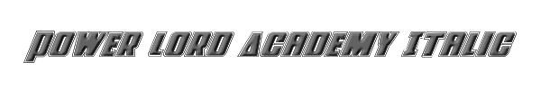 Power Lord Academy Italic 