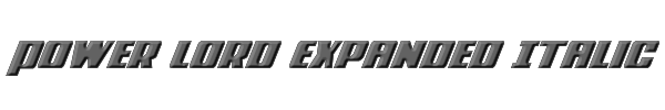 Power Lord Expanded Italic 