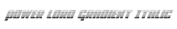 Power Lord Gradient Italic 