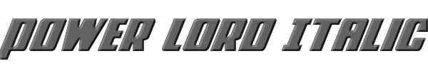 Power Lord Italic 