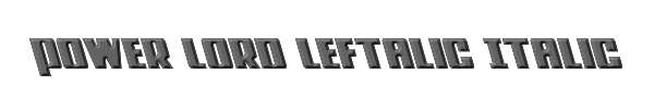 Power Lord Leftalic Italic 