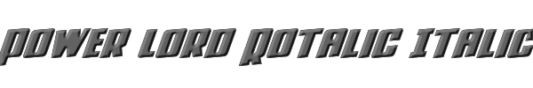 Power Lord Rotalic Italic 