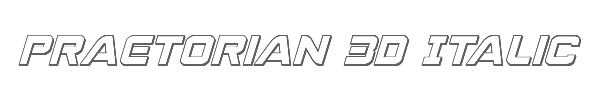 Praetorian 3D Italic 