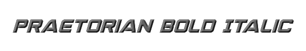 Praetorian Bold Italic 