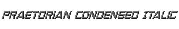 Praetorian Condensed Italic 