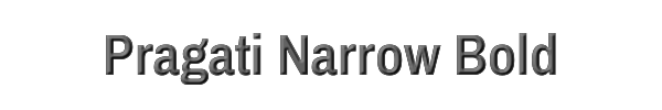 Pragati Narrow Bold 