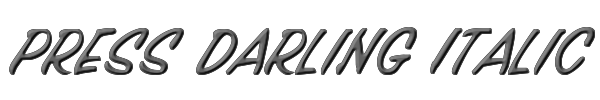 Press Darling Italic 